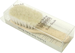 Детская щетка с козьей щетиной - Hydrea London Extra Soft Baby Brush With Soft Goats Hair Bristles — фото N2