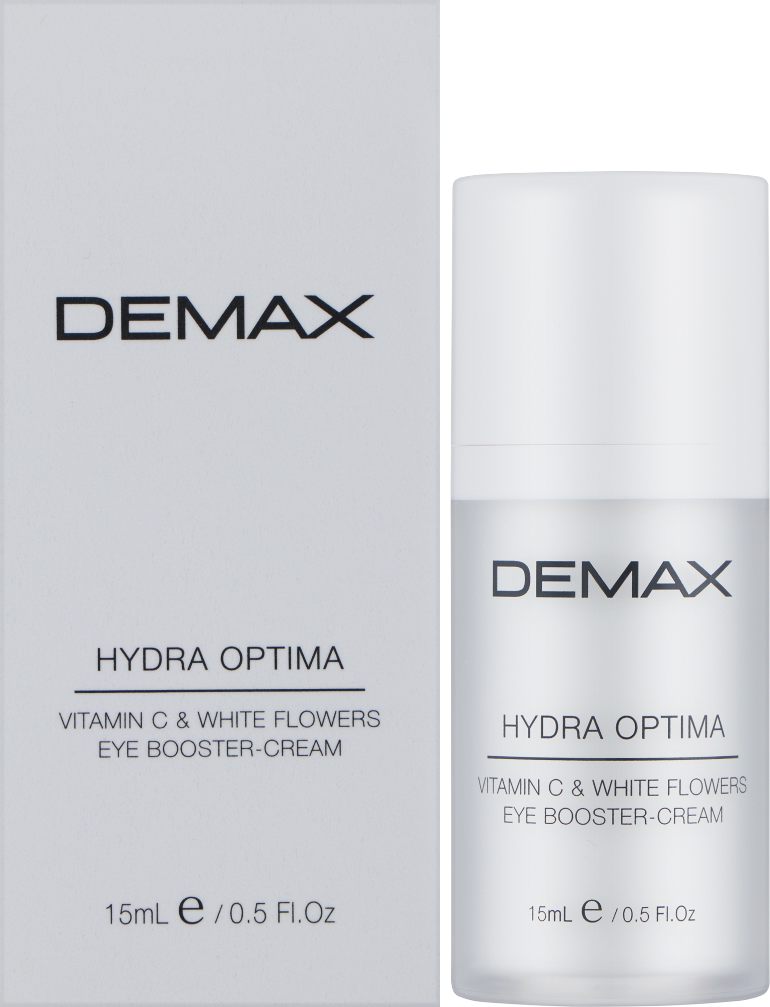 Крем для зоны вокруг глаз "Витамин C и белые цветы" - Demax Hydra Optima Vital Eye Booster Cream C & White Flowers — фото 15ml