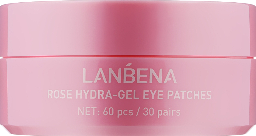 Гідрогелеві патчі для очей з екстрактом троянди - Lanbena Rose Hydra-Gel Eye Patch — фото N2