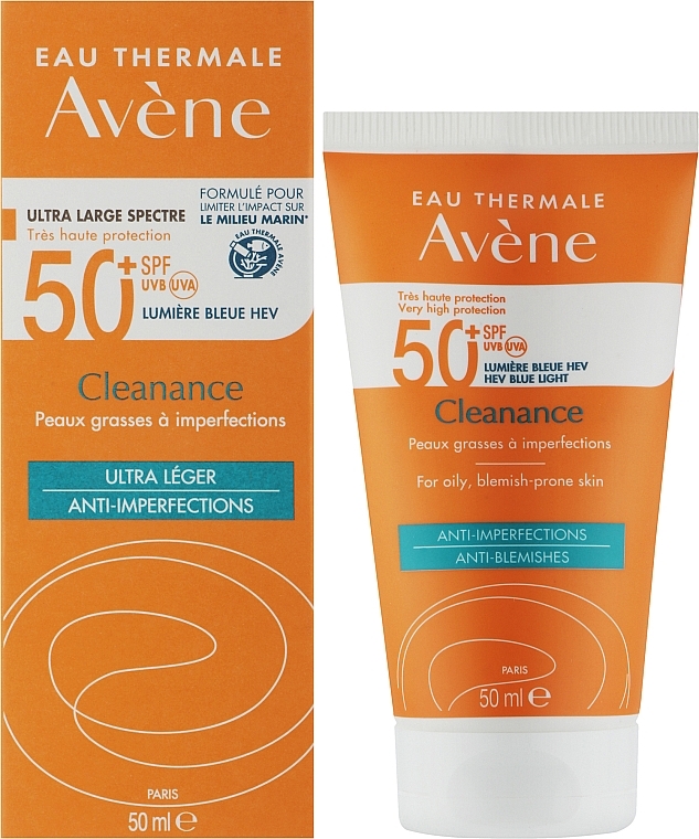 Солнцезащитный крем для проблемной кожи - Avene Solaires Cleanance Sun Care SPF 50+ — фото N2