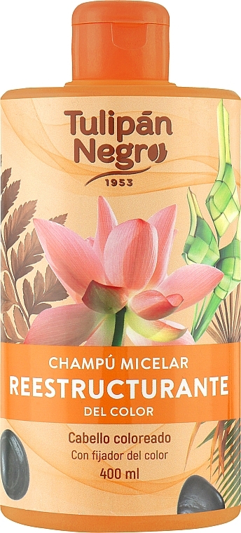 Шампунь мицеллярный, реструктурирующий для волос - Tulipan Negro Sampoo Micelar