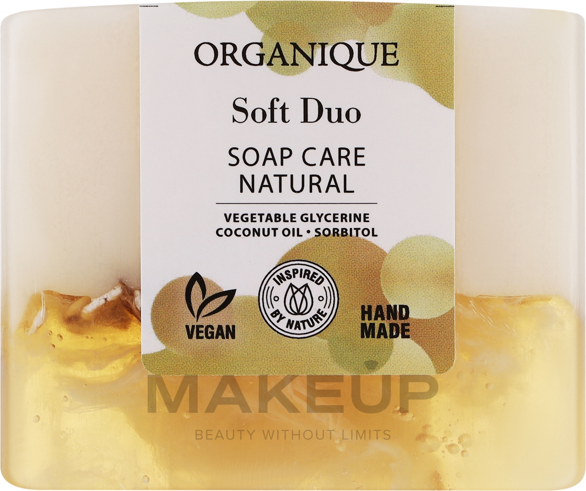 Натуральное питательное мыло - Organique Soap Care Natural Soft Duo — фото 100g