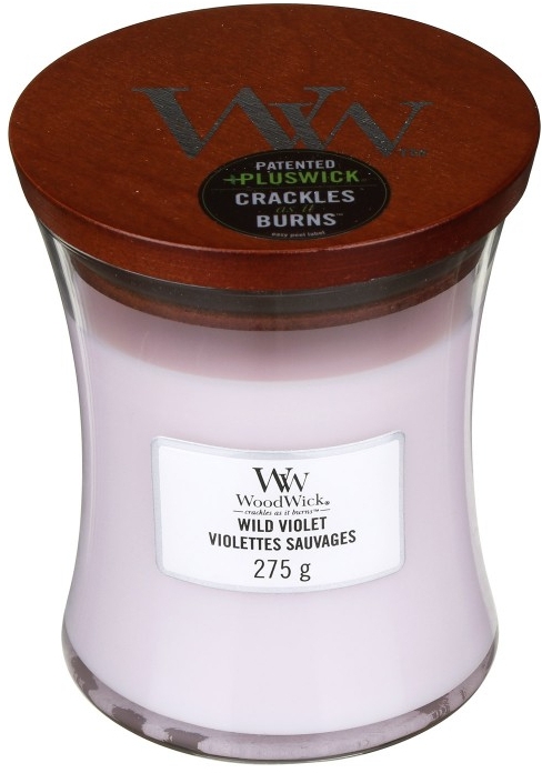 Ароматична свічка в склянці - WoodWick Hourglass Candle Wild Violet — фото N1