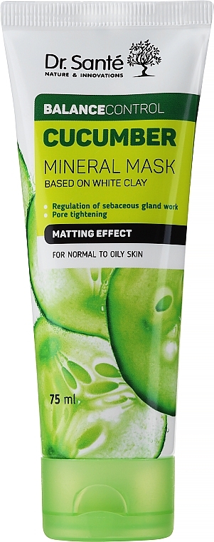 Минеральная маска - Dr. Sante Cucumber Balance Control — фото N1