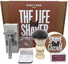 Парфумерія, косметика Набір, 5 продуктів - Men Rock Ultimate Classic Shaving Gift Set Sandalwood