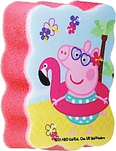 Духи, Парфюмерия, косметика Мочалка банная детская "Свинка Пеппа", Пеппа на пляже, красная - Suavipiel Peppa Pig Bath Sponge