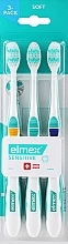 Парфумерія, косметика Набір зубних щіток - Elmex Sensitive Toothbrush