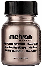 Металлическая пудра-порошок - Mehron Metallic Powder Rose Gold — фото N1