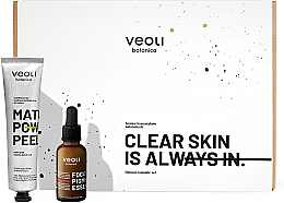 Духи, Парфюмерия, косметика Набор - Veoli Botanica Clear Skin Is Always In (f/ess/30ml + f/peel/75ml)