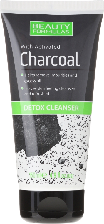 Средство для очистки кожи лица с углем - Beauty Formulas Charcoal Detox Cleanser
