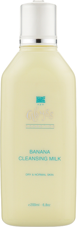 Очищающее молочко для сухой и нормальной кожи с экстрактом банана - Spa Abyss Banana Cleansing Milk — фото N1