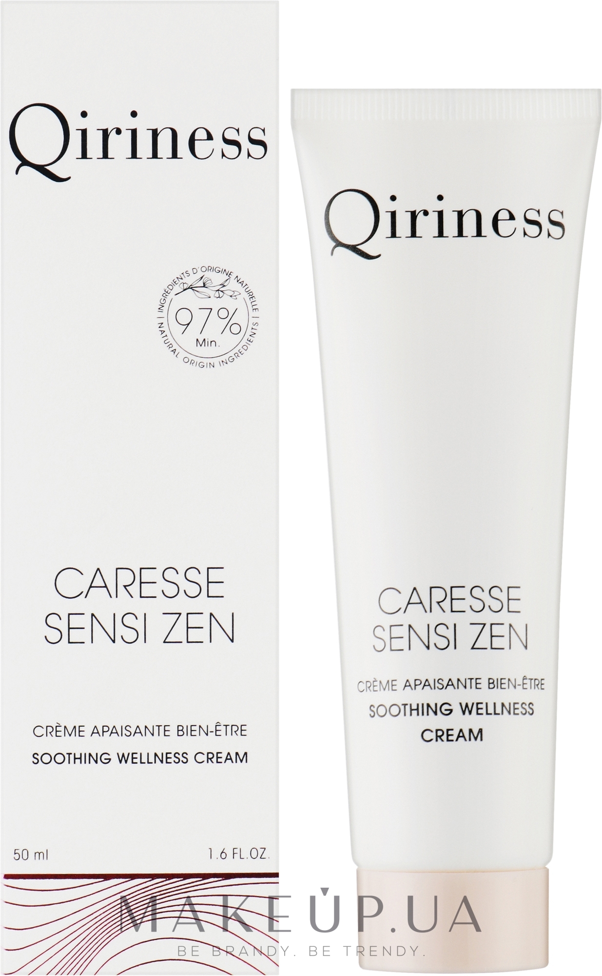 Заспокійливий та відновлюючий крем для обличчя - Qiriness Caresse Sensi Zen Soothing Wellness Cream — фото 50ml