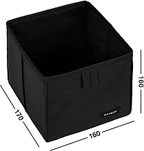 Органайзер для зберігання дрібниць XS, чорний 17х16х16 см "Home" - MAKEUP Drawer Underwear Cosmetic Organizer Black — фото N2