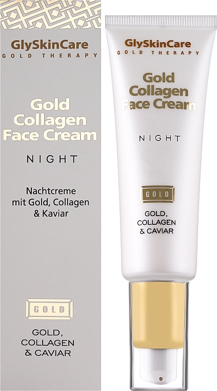 Коллагеновый ночной крем для лица с золотом - GlySkinCare Gold Collagen Night Face Cream — фото N2