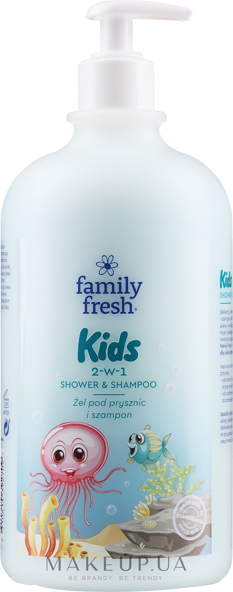Гель для душу і шампунь 2 в 1 для дітей - Soraya Family Fresh Shower Gel And Baby Shampoo — фото 1000ml