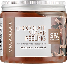 Розгладжуючий цукровий пілінг для тіла шоколадний - Organique Spa Therapie Peeling — фото N2