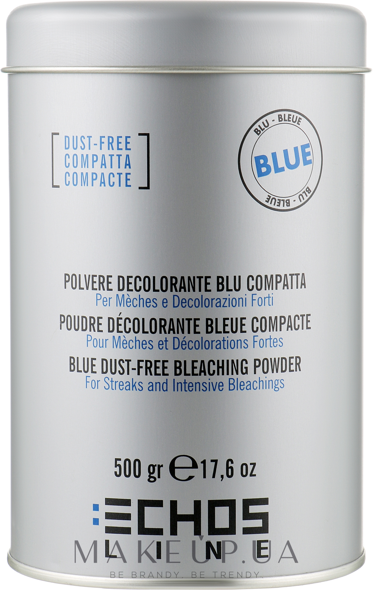 Беспильовий блонд-порошок блакитний - Echosline Bleaching Polvere Decolorante Blu Compatta — фото 500g