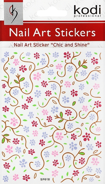Наклейки для дизайна ногтей - Kodi Professional Nail Art Stickers SP018 — фото N1