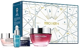 Духи, Парфюмерия, косметика Набор - Biotherm Blue Peptides Uplift Day Cream Case (cr/50ml + eye/cr/5ml + elixir/7ml + n/cr/15ml)