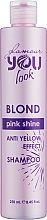 Шампунь для збереження кольору й нейтралізації жовто-помаранчевих відтінків - You look Glamour Professional Pink Shine Shampoo — фото N1