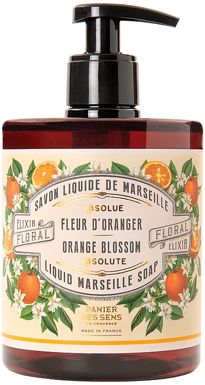 Марсельское жидкое мыло "Флердоранж" - Panier des Sens Orange Blossom Liquid Marseille Soap — фото N1
