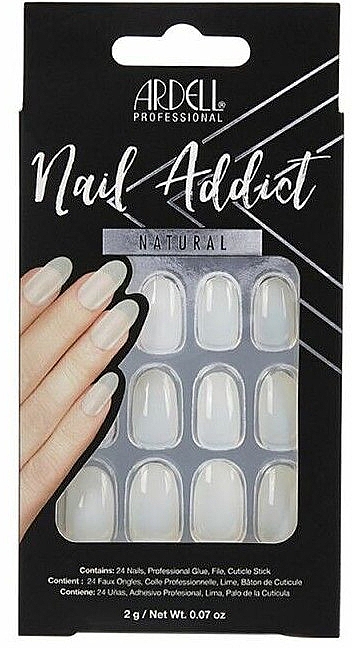 Набір накладних нігтів - Ardell Nail Addict Artifical Nail Set Natural Oval — фото N1