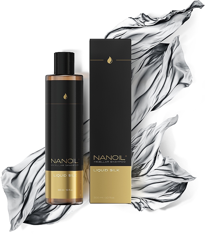 Міцелярний шампунь з рідким шовком - Nanoil Liquid Silk Micellar Shampoo — фото N3