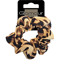 Резинка для волос, 417670, коричневая - Glamour — фото N1