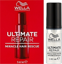 Сыворотка для всех типов волос - Wella Professionals Ultimate Repair Miracle Hair Rescue With AHA & Omega-9 (мини) — фото N2