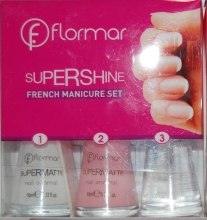 Парфумерія, косметика Набір для французського манікюру - Flormar Supershine French Manicure Set M-115