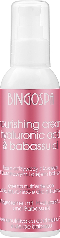 Питательный крем с гиалуроновой кислотой - BingoSpa Face Cream