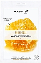 Парфумерія, косметика Зволожувальна маска для обличчя "Мед" - Eco Secret Honey Natural Essence Facial Mask