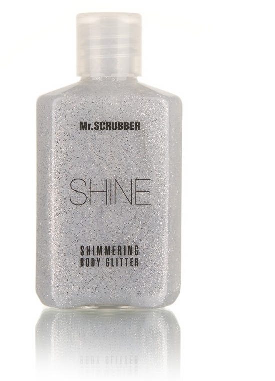 Сияющий глиттер для тела, серебристый - Mr.Scrubber Shine Shimmering Body Glitter