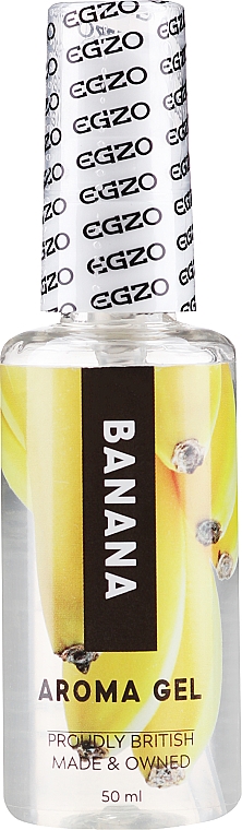 Їстівний лубрикант на водній основі "Банан" - Egzo Aroma Gel Banana — фото N1