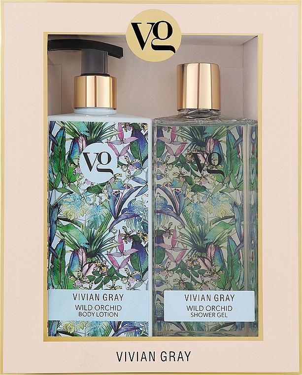 Набор - Vivian Gray Wild Orchid (sh/gel/350ml + b/lot/350ml) — фото N1