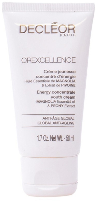 Омолоджувальний денний крем для обличчя 50+ - Decleor Orexcellence Energy Concentrate Youth Cream (Salon Product) — фото N1