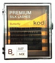 Духи, Парфюмерия, косметика Накладные ресницы Butterfly B 0.07 (6 рядов: 11/13) - Kodi Professional