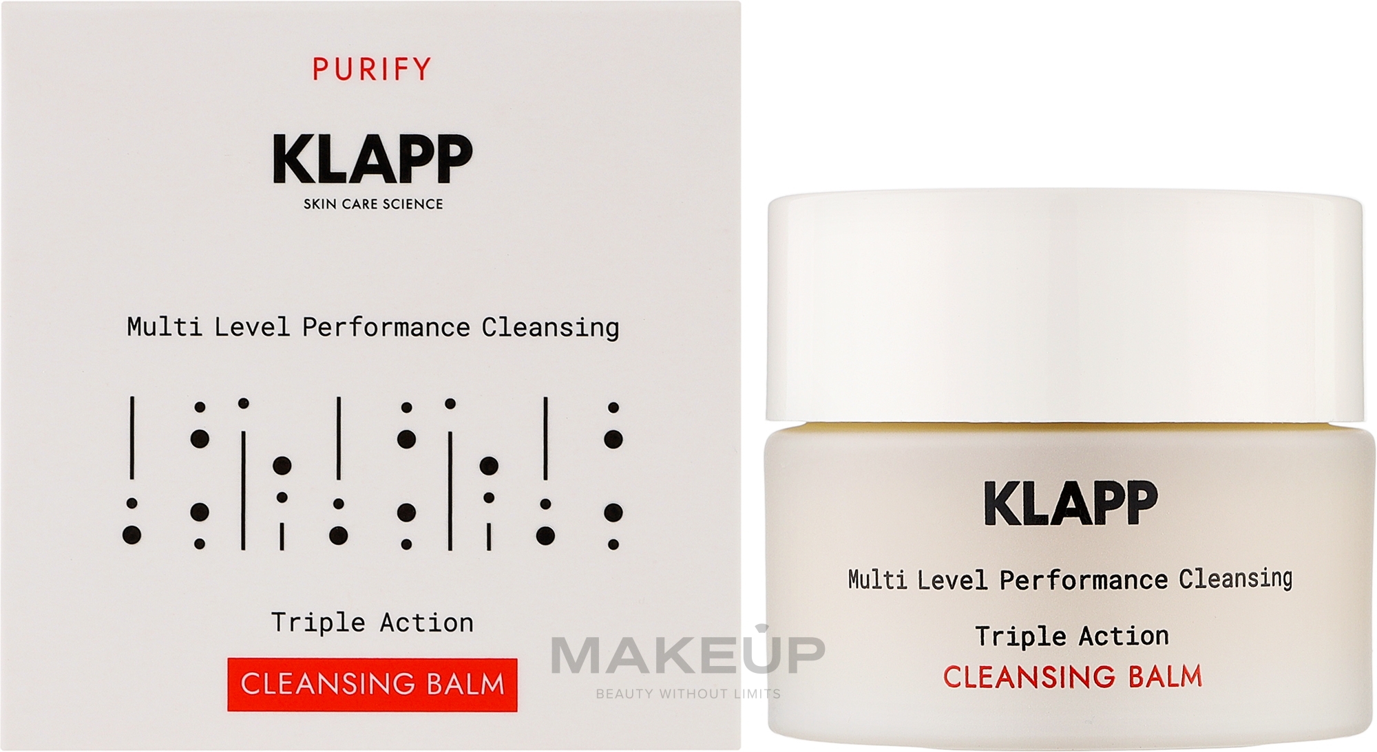 Очищающий бальзам для лица - Klapp Multi Level Performance Triple Action Cleansing Balm  — фото 50ml