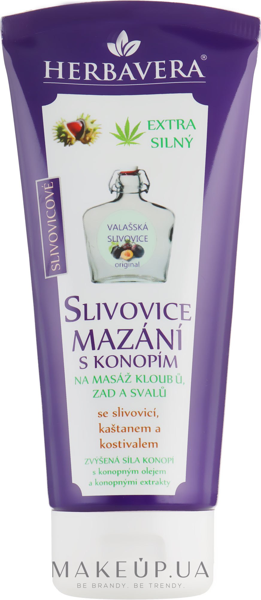 Бальзам зі сливовицею та конопляною олією - Herbavera — фото 200ml