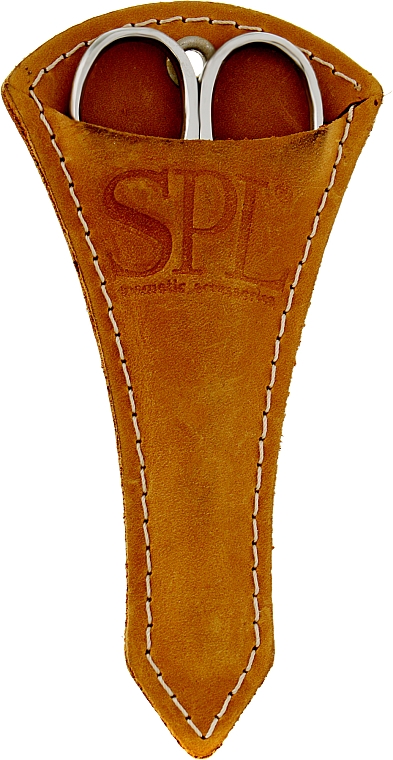 Ножиці для кутикули, SPLH 12, світло-коричневий чохол - SPL — фото N1