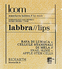 Парфумерія, косметика Маска для губ на основі муцину равлика і стовбурових клітин яблука - Bioearth Loom