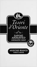 Твердое мыло "Белый мускус" - Tesori d`Oriente Muschio Bianco Soap — фото N1