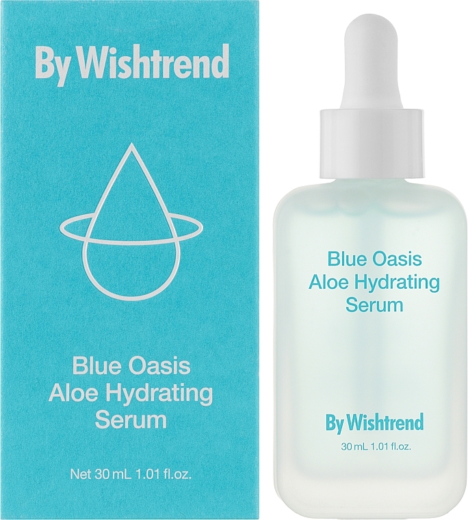 Зволожуюча сироватка з екстрактом алоє - By Wishtrend Blue Oasis Aloe Hydrating Serum — фото N2