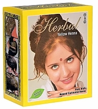 Парфумерія, косметика Хна для волосся, жовта - Herbul Yellow Henna