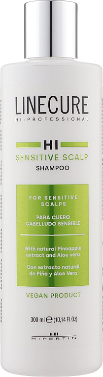 Шампунь для чутливої шкіри голови - Hipertin Linecure Vegan Sensitive Scalp Shampoo — фото N1