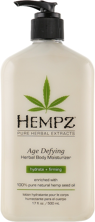 УЦЕНКА Антивозрастное увлажняющее растительное молочко для тела - Hempz Age Defying Herbal Moisturizer * — фото N3