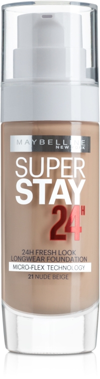 Тональний крем - Maybelline New York Super Stay 24H Fresh Look