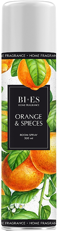 Парфумований освіжувач повітря "Orange & Spieces" - Bi-Es Home Fragrance Orange & Spieces Room Spray — фото N1