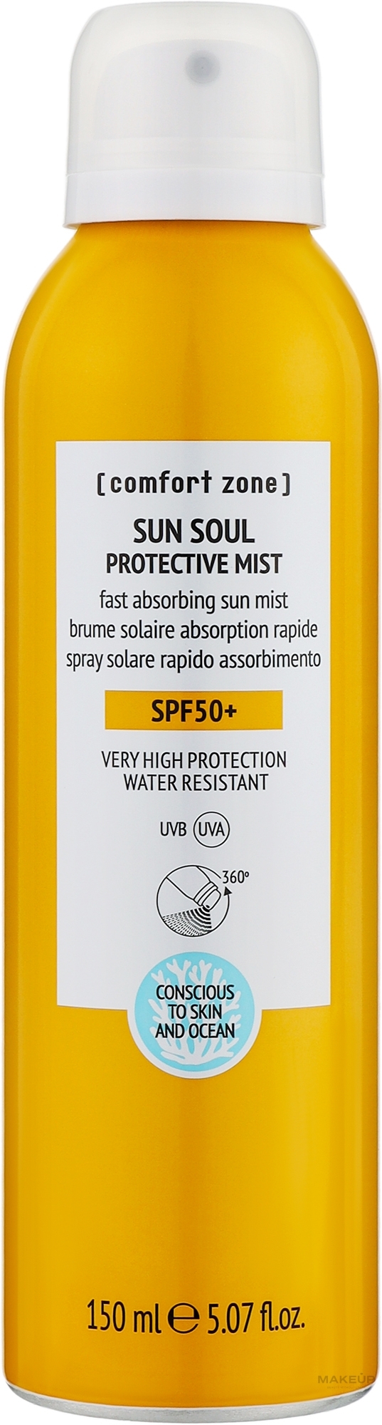 Солнцезащитный мист SPF50+ - Comfort Zone Sun Soul Protective Mist SPF50+ — фото 150ml