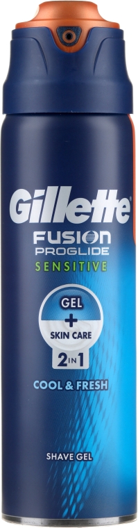 Гель для бритья для чувствительной кожи - Gillette Fusion ProGlide Sensitive Cool & Fresh Shave Gel — фото N1